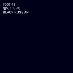#000118 - Black Russian Color Image